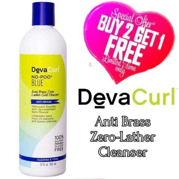 DEVA Curl NO POO Blue Anti-Brass Zero Lather Curl Cleanser
